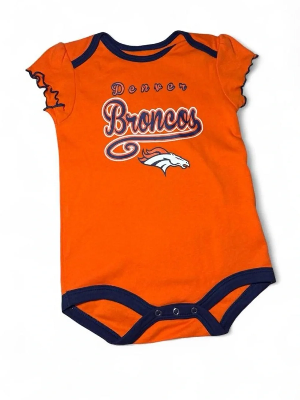 NWOT NFL Denver Broncos Orange Infant Onsie 18months